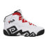Фото #1 товара Fila Mb Iconic Mid Basketball Mens White Sneakers Athletic Shoes 1BM02106-113