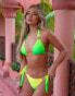 Фото #1 товара Moda Minx X Amber Jepson Amour ombre tie side brazilian bikini bottom in hawaiian punch