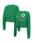 ფოტო #1 პროდუქტის Threads Women's Kelly Green Boston Celtics 2024 NBA Finals Champions Cropped Long Sleeve T-Shirt