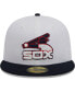 Men's White, Navy Chicago White Sox Optic 59FIFTY Fitted Hat