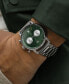 ფოტო #3 პროდუქტის Men's Blacktop Silver-Tone Stainless Steel Bracelet Watch 42mm