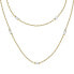 Colori SAXQ02 Double Gold Plated Beaded Necklace