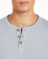 Фото #3 товара Men's Thermal Henley Shirt, Created for Macy's