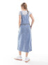 Levi's Tico denim dress with waist belt in blue M - фото #3