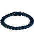 ფოტო #1 პროდუქტის Men's Miami Cuban Link Chain Bracelet in Blue Ion-Plated Stainless Steel
