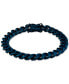 Фото #1 товара Men's Miami Cuban Link Chain Bracelet in Blue Ion-Plated Stainless Steel