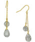 ფოტო #2 პროდუქტის Crystal Double Chain Drop Earrings, Created for Macy's