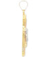 ფოტო #3 პროდუქტის Two Tone Crucifix Charm Pendant in 14K Yellow and White Gold