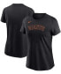 ფოტო #1 პროდუქტის Women's Black San Francisco Giants Wordmark T-shirt