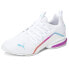 Puma Axelion Light Fade Lace Up Womens White Sneakers Casual Shoes 37732301