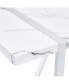 Фото #9 товара 55" Faux Marble Dining Table for 4, Easy Assembly
