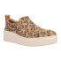 Фото #2 товара TOMS Tristan Leopard Print Platform Womens Brown Sneakers Casual Shoes 10017863