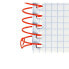 Фото #7 товара Блокнот школьный Oxford HAMELIN A4 5X5 сетка 80 листов, пластиковая обложка, цвет обложки Персик