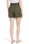 Фото #2 товара Nordstrom Signature Women's Paperbag Waist Linen & Cotton Blend Shorts Size 0