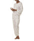 ფოტო #4 პროდუქტის Women's Nora Long Sleeve Pajama Set