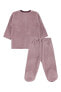 Kız Bebek Pijama Takımı 3-9 Ay Leylak