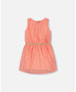 Girl Heart Jacquard Chiffon Dress Coral - Toddler Child