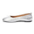 Фото #3 товара COCONUTS by Matisse Nikki Metallic Ballet Slip On Womens Silver Flats Casual NI