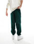 ASOS DESIGN oversized heavyweight joggers in dark green