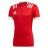 Фото #1 товара ADIDAS 3 Stripes Fitted Rugby short sleeve T-shirt