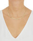 ფოტო #3 პროდუქტის Reversible Polished & Greek Key Herringbone Link Chain Necklace in 10k Gold, 16" + 2" extender