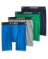 ფოტო #1 პროდუქტის Men's Lightweight Cotton Blend 7" Long Leg Boxer Briefs, Pack of 4