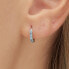 Fancy Freedom Blue FFB80 silver hoop single earring