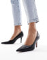 Фото #1 товара ASOS DESIGN Sienna mid heeled court shoes in black