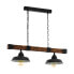 Фото #1 товара Eglo Leuchten EGLO 49684 - Black - Brown - Black - Steel - Wood - Round - Black - Indoor