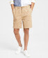 ფოტო #1 პროდუქტის Men's 7" Elastic Drawstring Flag Embroidered Corduroy Short