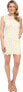 KUT from the Kloth 237601 Womens Illusion Lace Sheath Dress Ivory/Nude Size 8