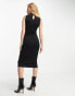 Фото #3 товара French Connection Manhatten jersey bodycon dress in black