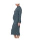 Фото #3 товара Платье для кормящих Ripe Maternity Nella Rib вязаное в полоску, цвет морской волны.