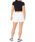 Фото #2 товара Juniors' Mid-Rise Smocked-Waist Cargo Shorts