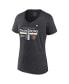 ფოტო #3 პროდუქტის Women's Heather Charcoal Florida Panthers 2024 Stanley Cup Champions Locker Room V-Neck T-Shirt