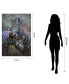 Фото #5 товара Zebras Mixed Media Iron Hand Painted Dimensional Wall Art, 48" x 32" x 2.5"