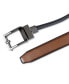 Фото #5 товара Men's Faux-Leather Stretch Reversible Compression Lock Belt