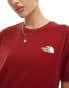 The North Face Redbox backprint t-shirt in rust Оранжевый, XS - фото #4