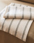 Фото #1 товара Striped linen blanket