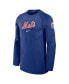 ფოტო #3 პროდუქტის Men's Royal New York Mets Authentic Collection Game Time Raglan Performance Long Sleeve T-Shirt