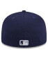 Men's Navy Tampa Bay Rays 2024 Batting Practice 59FIFTY Fitted Hat Синий, 6 7/8 - фото #3