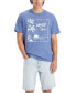 Фото #1 товара Men's Relaxed-Fit Floral Logo T-Shirt