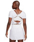 ფოტო #2 პროდუქტის Women's One Classic Dri-FIT Short-Sleeve Cropped Twist-Back Top