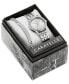 ფოტო #1 პროდუქტის Women's Crystal Stainless Steel Bracelet Watch 32mm Gift Set