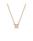 Stilla Pendant Square Cut, White, Necklace