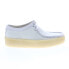 Фото #2 товара Clarks Wallabee Cup 26166218 Mens White Oxfords & Lace Ups Casual Shoes