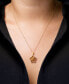 Фото #2 товара Macy's citrine (1-3/4 ct. t.w.) & Diamond (1/10 ct. t.w.) 18" Flower Pendant Necklace in 14k Gold