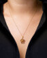 ფოტო #2 პროდუქტის Citrine (1-3/4 ct. t.w.) & Diamond (1/10 ct. t.w.) 18" Flower Pendant Necklace in 14k Gold