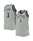 ფოტო #2 პროდუქტის Men's Allen Iverson Gray Georgetown Hoyas Big and Tall 1995-96 Replica Player Jersey