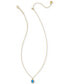 ფოტო #2 პროდუქტის 14k Framed Stone 19" Pendant Necklace